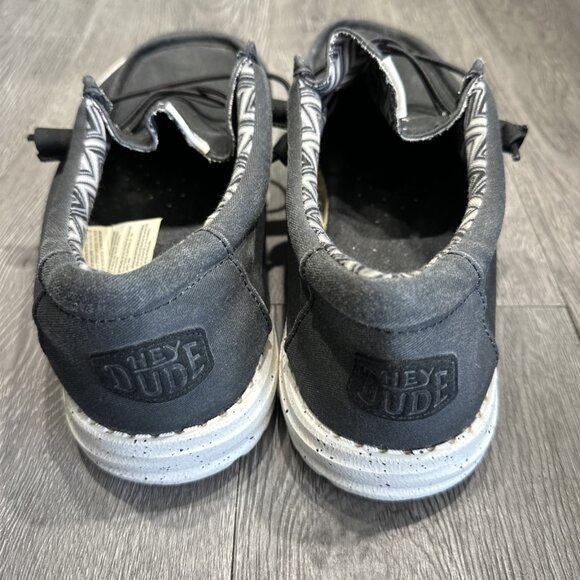Hey Dude Men\'s Wally Stretch Canvas Black Gray  US Size 12 / EUR 45 main image 4